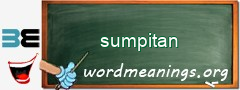 WordMeaning blackboard for sumpitan